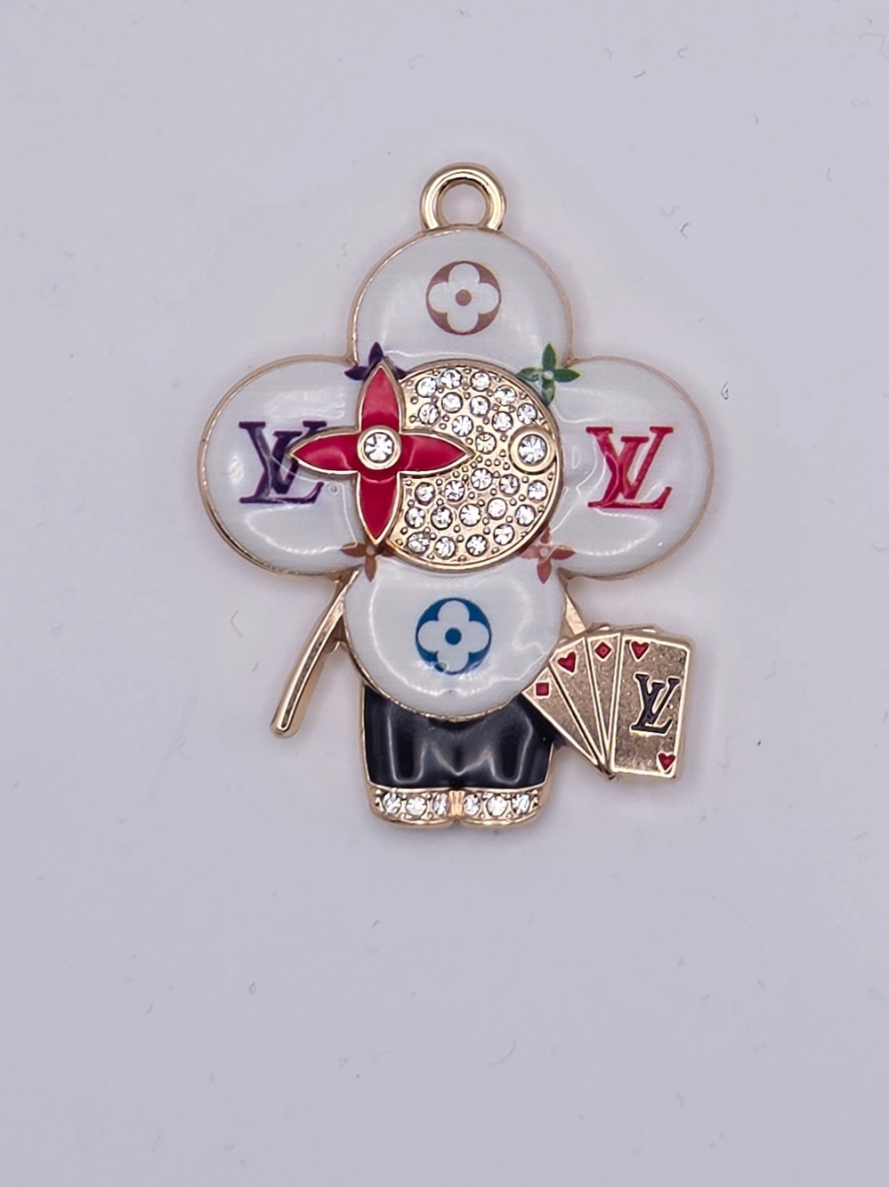 Vivi White Multicolor Charm Pendant